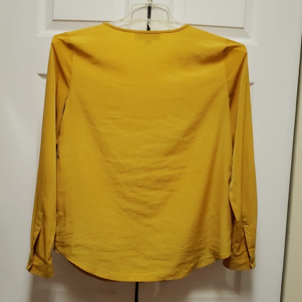 LOFT Mustard Blouse - Picture 3 of 5
